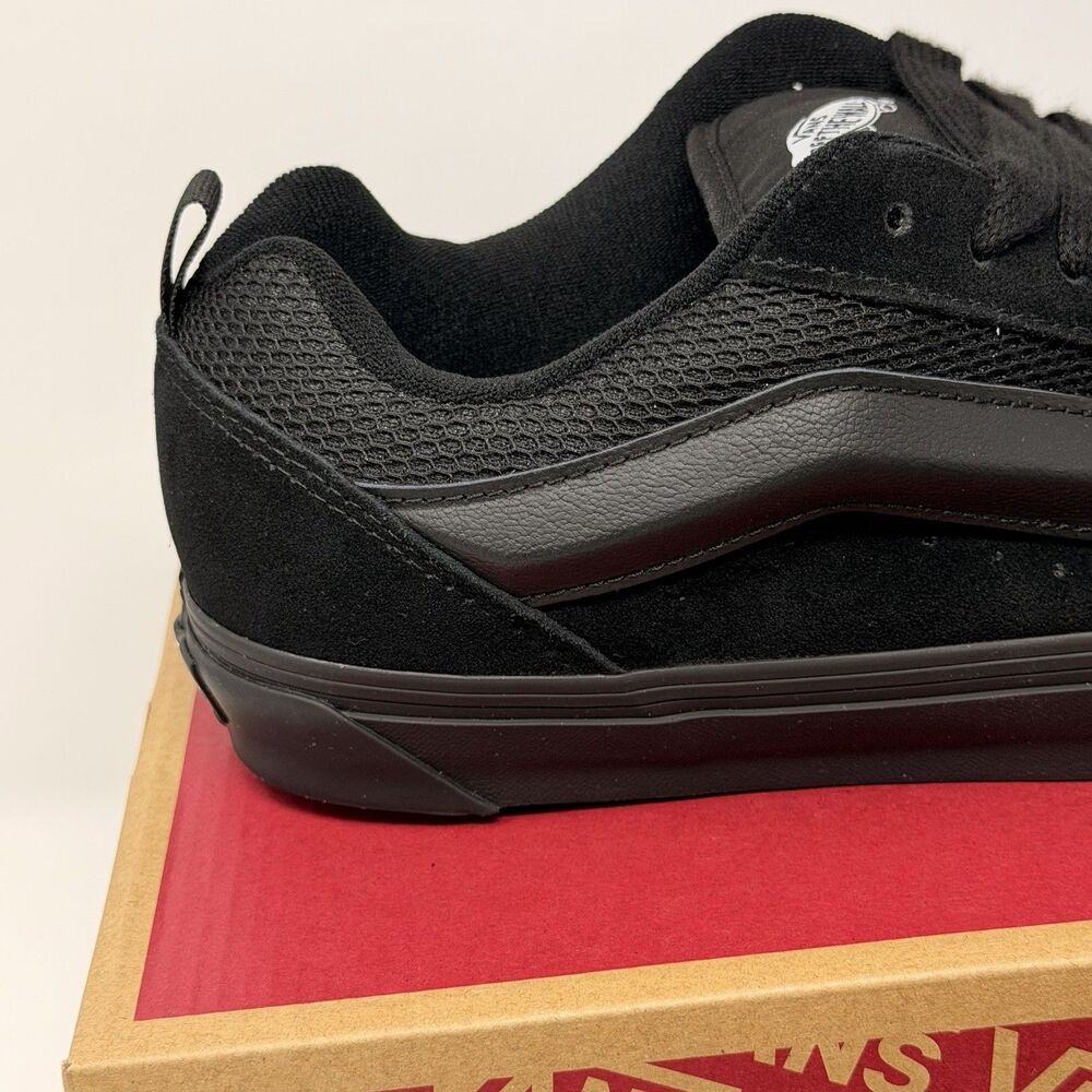 NEW Vans Knu Skool Black/Black Suede Skate Shoes Mens Size 11 VN0009QCBKA - Picture 5 of 16